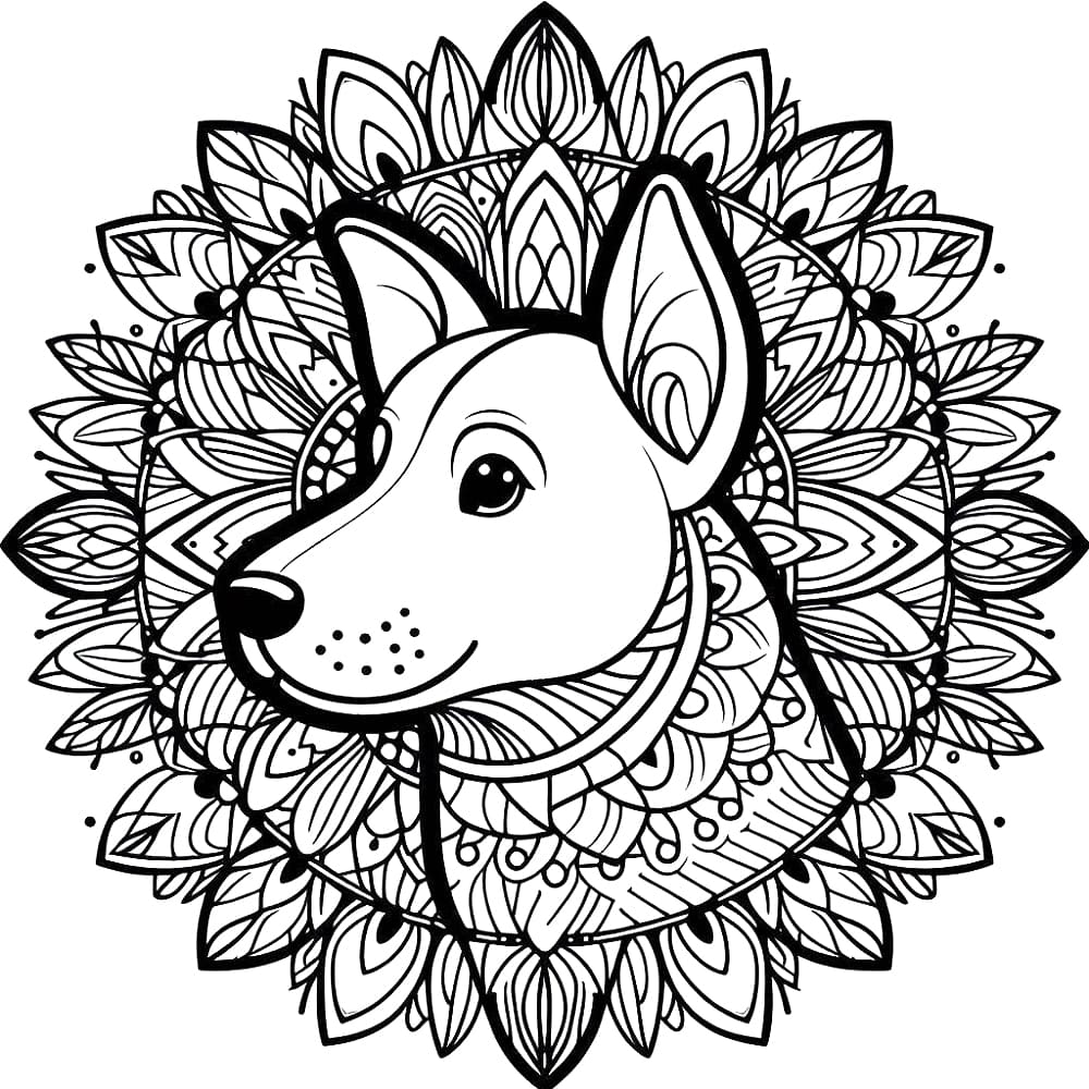 Mandalas Chien 33